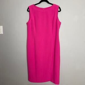 Kaspar Pink Sheath Dress Sleeveless Woman Size 12  Cocktail Date Night Office
